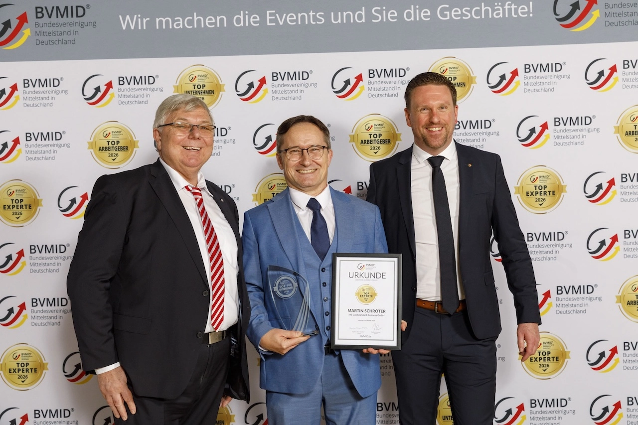 Martin Schröter auf dem Neujahrsempfang des BVMID